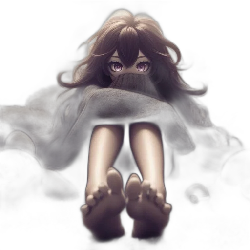 mask, creature, hair, dress transparent PNG cut-out