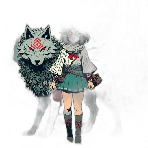 creature, animal, staff, mask transparent PNG cut-out