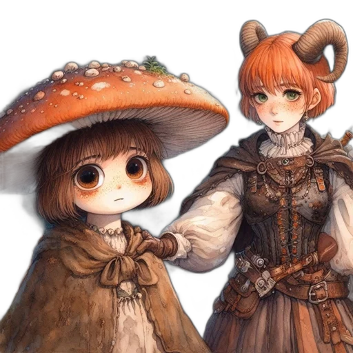 hat, staff, concept art, fantasy art transparent PNG cut-out