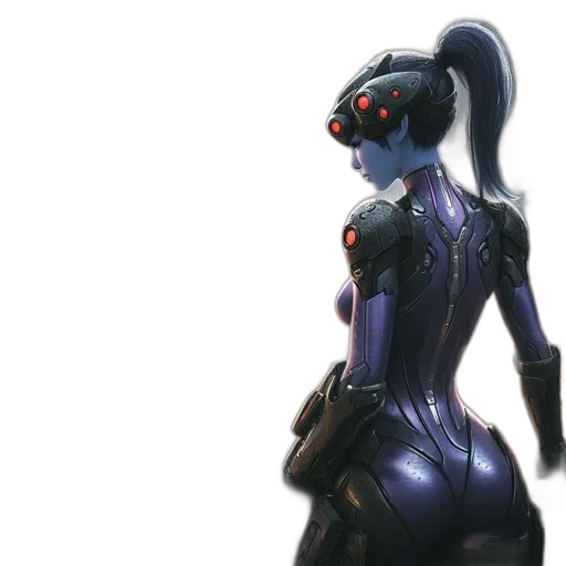 robot, dress, concept art, cyberpunk transparent PNG cut-out