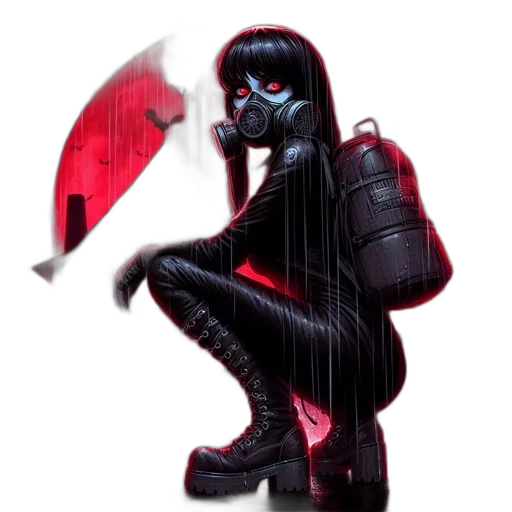 mask, jacket, umbrella, robot transparent PNG cut-out