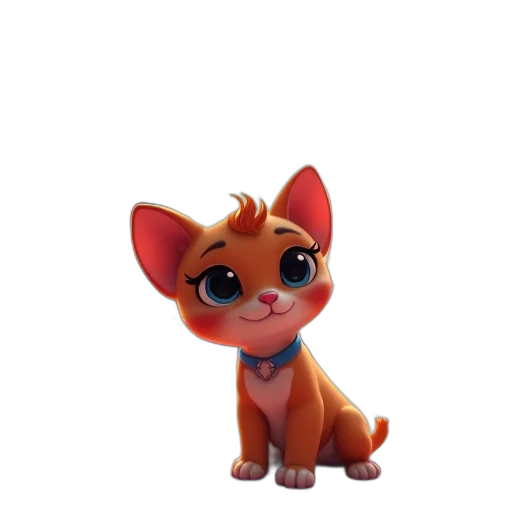 staff, animal, creature, 3d render transparent PNG cut-out