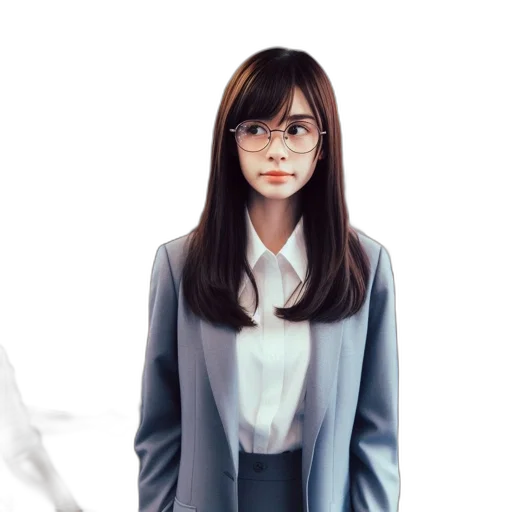 photorealistic, concept art, 3d render, anime transparent PNG cut-out