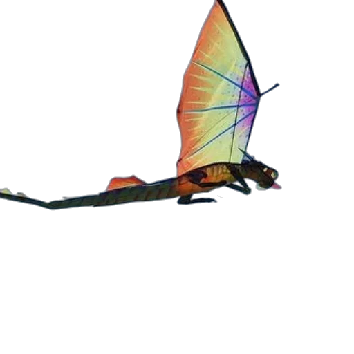 dragon, animal, creature, staff transparent PNG cut-out