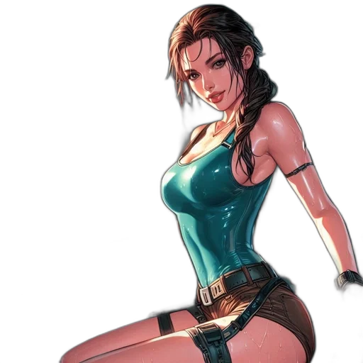 comic book art, concept art, fantasy art, cyberpunk transparent PNG cut-out