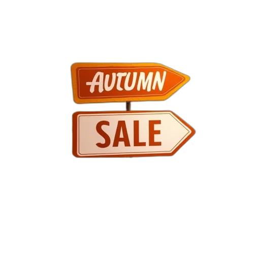 furniture, autumn, sale, sign transparent PNG cut-out