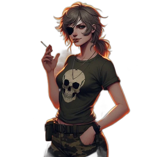 staff, weapon, jacket, mask transparent PNG cut-out
