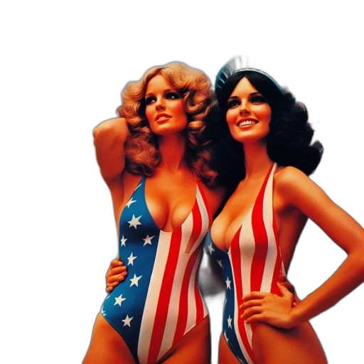 dress, comic book art, two, women transparent PNG cut-out