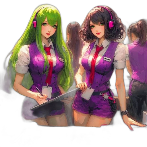 staff, jacket, concept art, anime transparent PNG cut-out