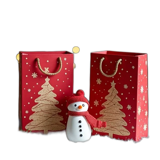 merry, christmas, tree, bag transparent PNG cut-out