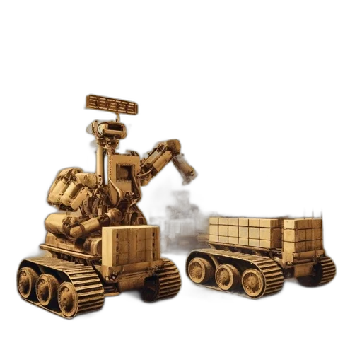 robot, furniture, weapon, car transparent PNG cut-out
