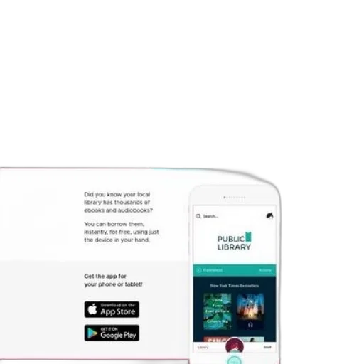 advertisement, libby, app, featuring transparent PNG cut-out
