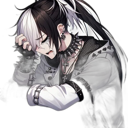 jacket, mask, staff, face transparent PNG cut-out