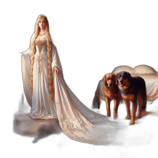 dress, concept art, fantasy art, photorealistic transparent PNG cut-out
