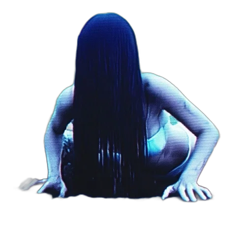 hair, creature, dress, mask transparent PNG cut-out
