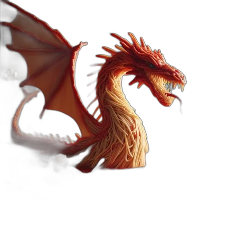 dragon, creature, animal, staff transparent PNG cut-out