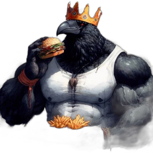 food, crown, animal, concept art transparent PNG cut-out