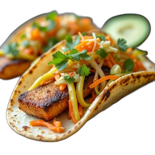 food, photorealistic, grilled, fish transparent PNG cut-out