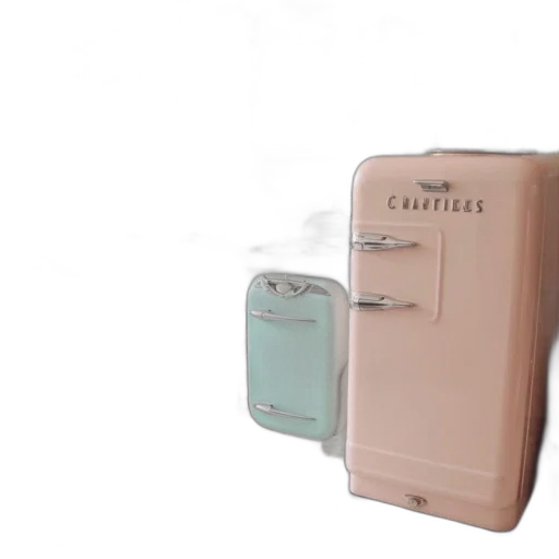 furniture, 3d render, pastel, vintage-style transparent PNG cut-out