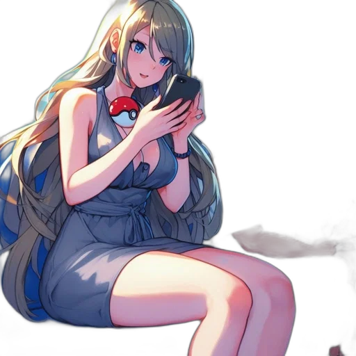 dress, weapon, anime, concept art transparent PNG cut-out