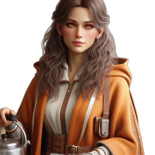 staff, jacket, fantasy art, concept art transparent PNG cut-out