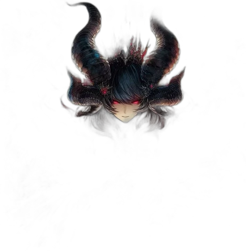 dragon, mask, hair, creature transparent PNG cut-out
