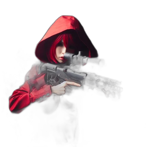 weapon, jacket, mask, concept art transparent PNG cut-out