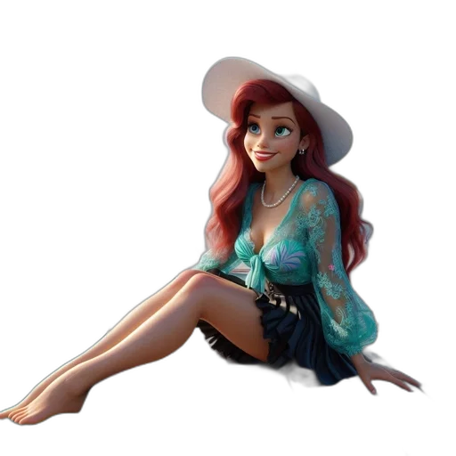 dress, 3d render, concept art, cartoon transparent PNG cut-out