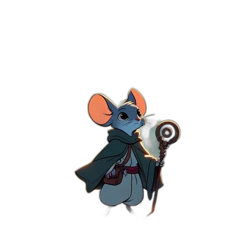 staff, jacket, animal, weapon transparent PNG cut-out