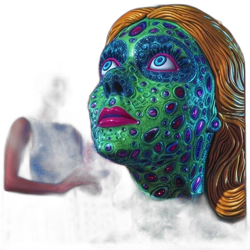 mask, face, creature, robot transparent PNG cut-out