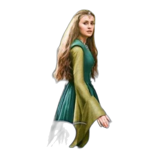 dragon, dress, staff, fantasy art transparent PNG cut-out