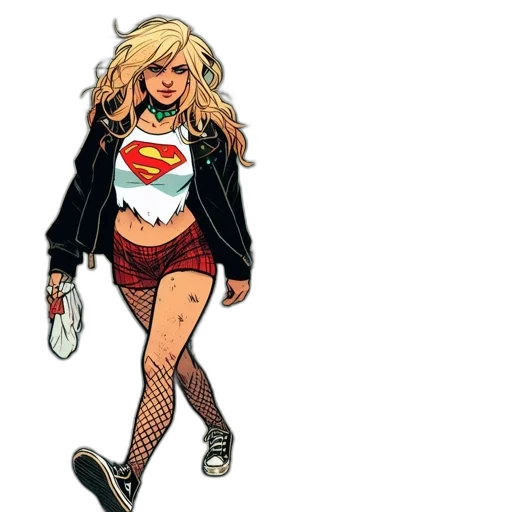 comic book art, concept art, cartoon, woman transparent PNG cut-out