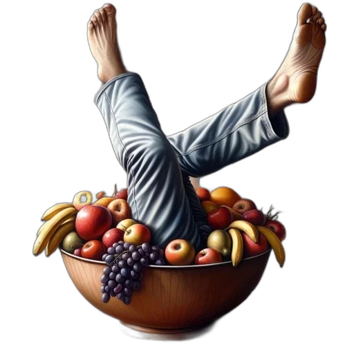 food, photorealistic, oil painting, pixel art transparent PNG cut-out