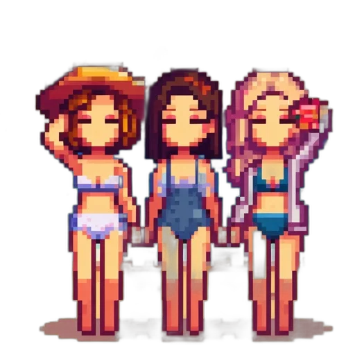 pixel art, vaporwave, concept art, fantasy art transparent PNG cut-out