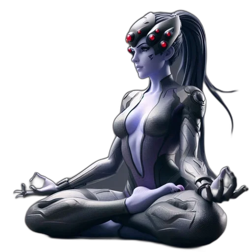robot, concept art, comic book art, fantasy art transparent PNG cut-out