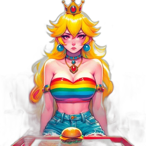crown, dress, concept art, pixel art transparent PNG cut-out