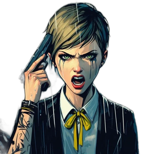 face, staff, comic book art, concept art transparent PNG cut-out