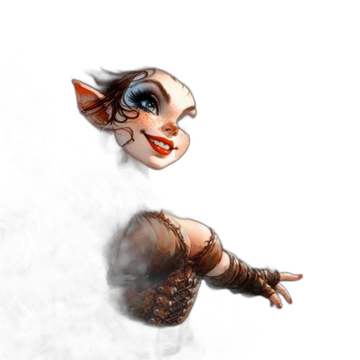 mask, creature, face, staff transparent PNG cut-out
