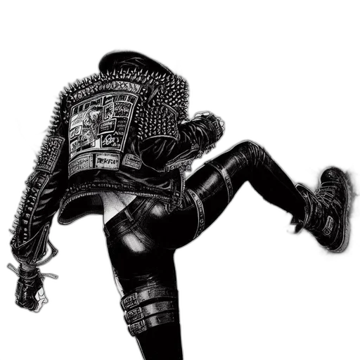 robot, mask, jacket, sword transparent PNG cut-out