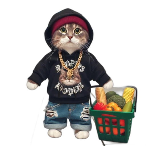 jacket, animal, 3d render, photorealistic transparent PNG cut-out