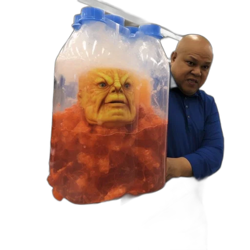 creature, bottle, mask, face transparent PNG cut-out