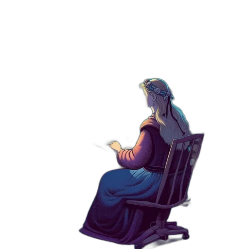 dress, crown, furniture, concept art transparent PNG cut-out
