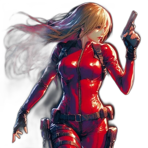 comic book art, concept art, cyberpunk, fantasy art transparent PNG cut-out