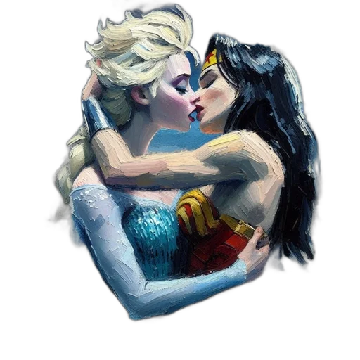 comic book art, fantasy art, concept art, watercolor transparent PNG cut-out