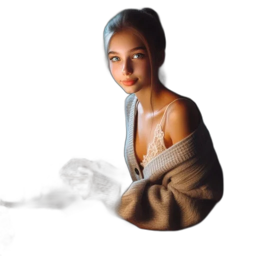 jewelry, face, dress, hair transparent PNG cut-out