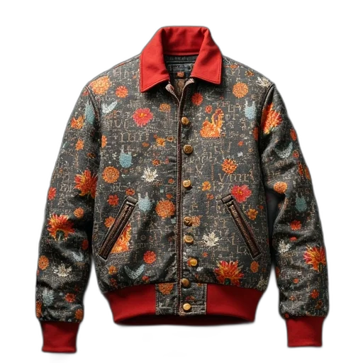 jacket, red, words, world transparent PNG cut-out