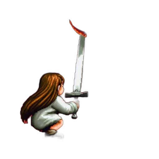sword, staff, weapon, hair transparent PNG cut-out