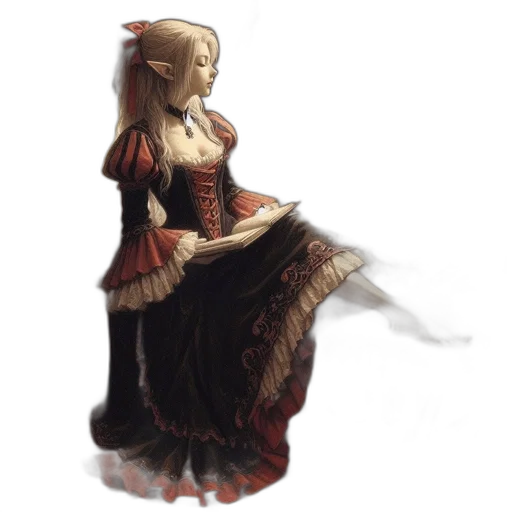 dress, staff, crown, mask transparent PNG cut-out