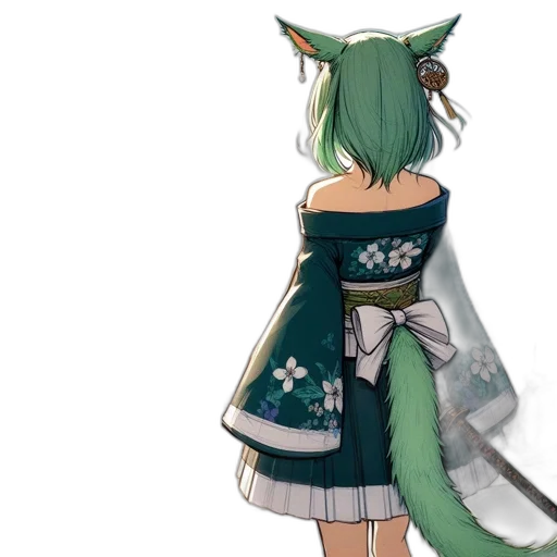 dress, staff, dragon, sword transparent PNG cut-out