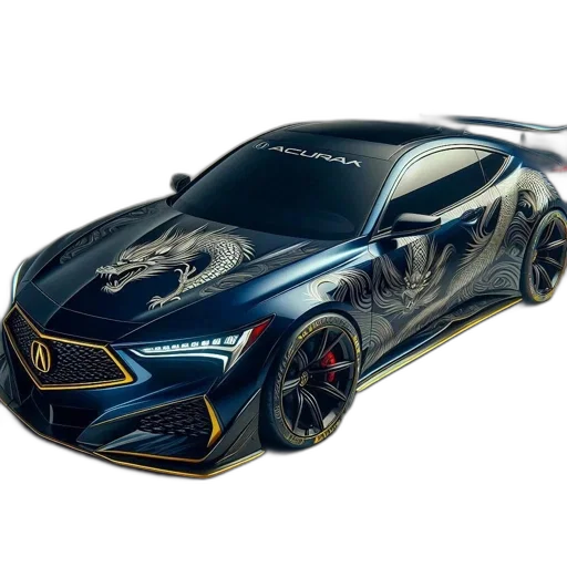car, 3d render, photorealistic, concept art transparent PNG cut-out